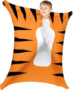 Cute Tiger Autism Movement Stretchy Sensory Body Socks - ADHD and Improve Sensory Processing Sox - Help Children with Autism (Small)
