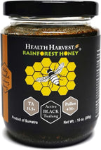 Tualang Black Honey 10oz (TA 11.5+, Pollen Count 4.0M+, Pollen Variety 100+) Intense Choice for Women Preservation, Wild-ripening on 250ft Treetop, Raw, Unpasteurised, Unfiltered