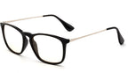 Newbee Fashion - Anti-Reflective Comfortable Computer Reading Glasses (No Magnification) Helps Eye Strain, Fatigue and Dry Eyes from Digital Devices with Anti-Blue Light, Anti-UV and Anti-Glare