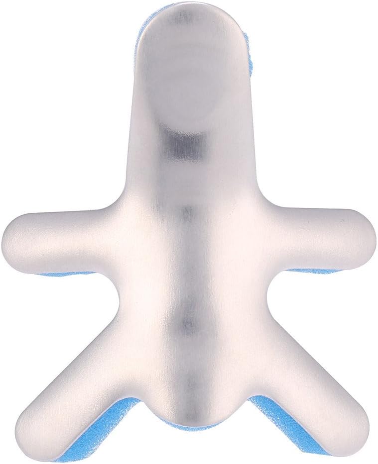 Finger Brace, Padded Aluminium Foldable Frog Finger Splint, Malleable Brace Support Recovery Injury and Finger Knuckle Immobilization(S)