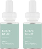 Pura Smart Home Scent Refill - Long-Lasting Premium Fragrance per Refill - Clean Diffuser Fragrance for Home, Office & Apartment - 2 Pack, Linens & Surf