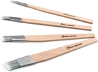 ROLLINGDOG Trim Paint Brush - Detail Trim Brush, Cutting in Brush for Detailed Work & Edging, Pack of 4