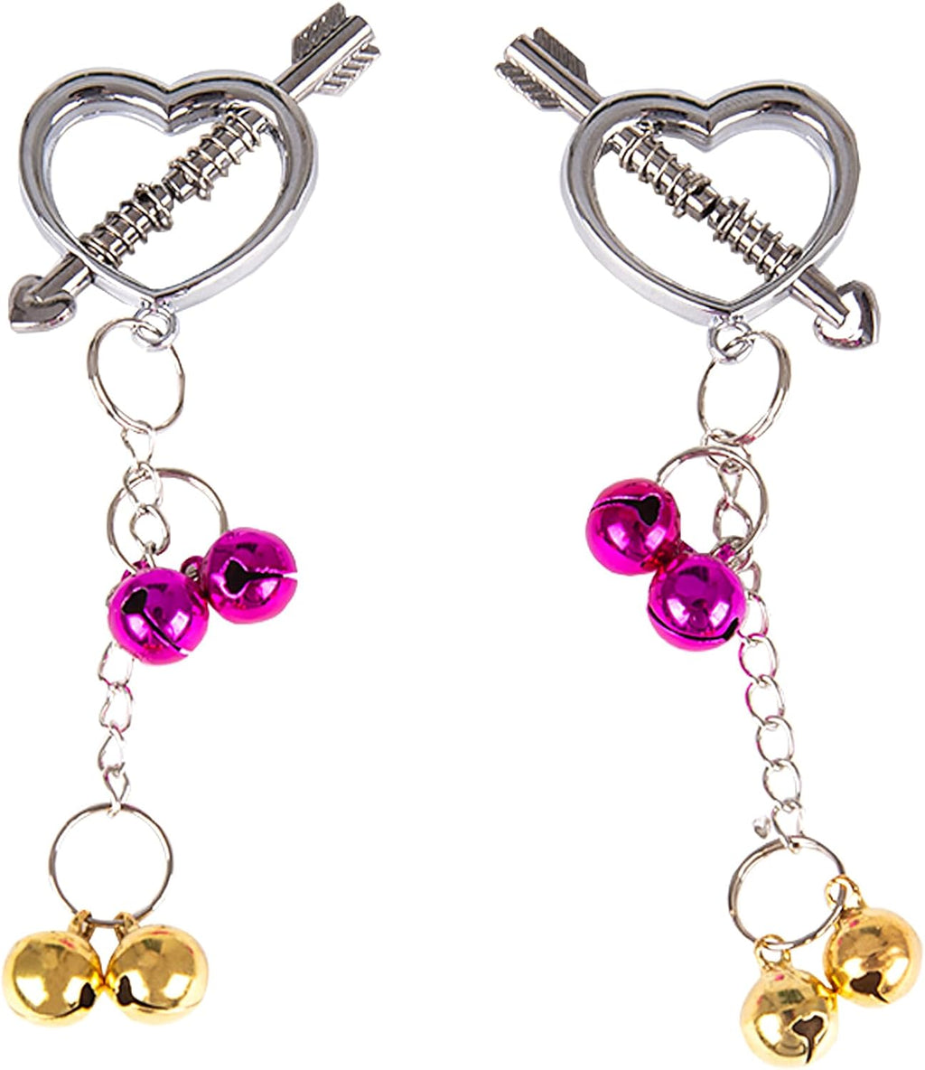 Metal Nipple Clamps Adjustable Nipple Clamp Nipple Clips for Women Non Piercing Nipple Rings Nipple Toy