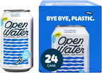 Open Water Still 12oz cans (2 cases, 24 cans) - Sustainable Aluminum Canned Still Water With Electrolytes - 7.0 pH Balanced BPA-Free Ultra-Purified Water