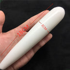 118cm Natural Quartz Crystal Massage Stick Rose Quartz Massage Stick Large Healing Crystal Stone Yoni Massage Stick As Gift for Women,18CM White Jade