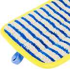 Rubbermaid Commercial Products HYGEN Microfiber Super Scrubber Damp Mop Pad, 18-inch, Yellow, for Floor Cleaning on Title/Hardwood/Laminate Floors