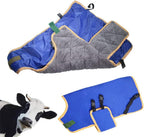 Calf Blanket,Warm Clothes for Cow Calves Calf Saver Coat Warmming Jacket Vest Keep Cow Goat Warm Thickend Windproof Belly Protection 1 Pcs