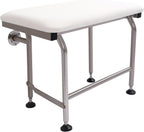 Kojem 26" x14.5” Folding Shower Seat Wall Mount W/304 Stainless Legs, Adjustable Height Fold Down Bench for Bathroom, Wall Mounted Shower Stool Chair for Elderly Seniors Pregnant Disabled 600LBS