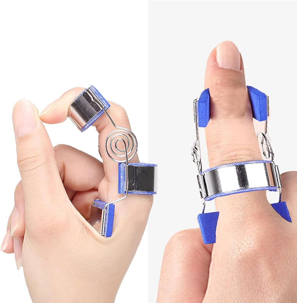 Finger Extension Splint, Finger Pressing Device Rehabilitation Straighten Training Finger Splint Easily Wear Adjustment Joint Exerciser