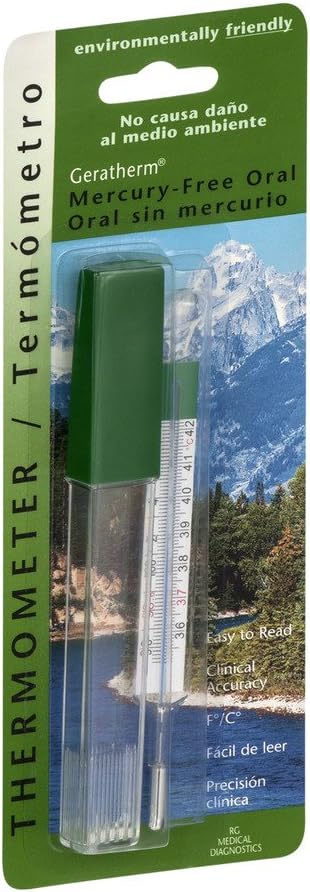 Geratherm Thermometer Oral No Mercury, 1 Count