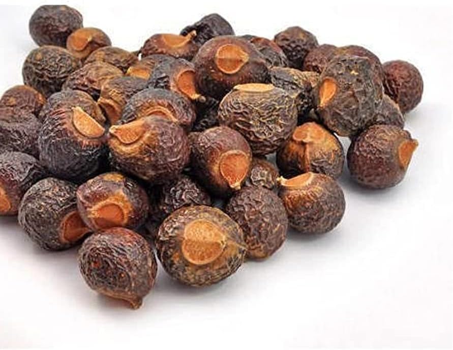 AnNafi® Reetha | Organic Soap Nuts | Aritha/Areetha/Kunkudukaialu | Sapindus used for making Reetha Powder, Ritha Shampoo, Oil | Natural Hair Care & Growth | Organic Laundry Detergent (100grams)