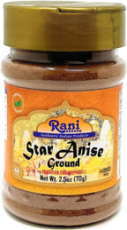 Rani Star Anise Powder (Badian Khatai) Ground Spice 2.5oz (70g) PET Jar ~ All Natural | Gluten Friendly | NON-GMO | Kosher | Vegan | Indian Origin