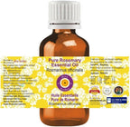 Deve Herbes Pure Rosemary Essential Oil (Rosmarinus officinalis) Steam Distilled 15ml (0.50 oz)