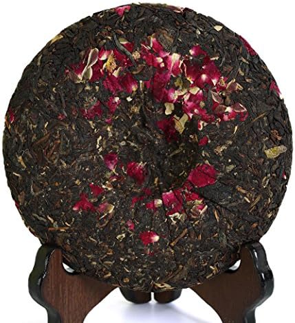 GOARTEA Dianhong Black Tea Cake - 200g / 7.05oz 2018 Year Red Rose Flower - Chinese Yunnan Fengqing Dian Hong Loose Leaf