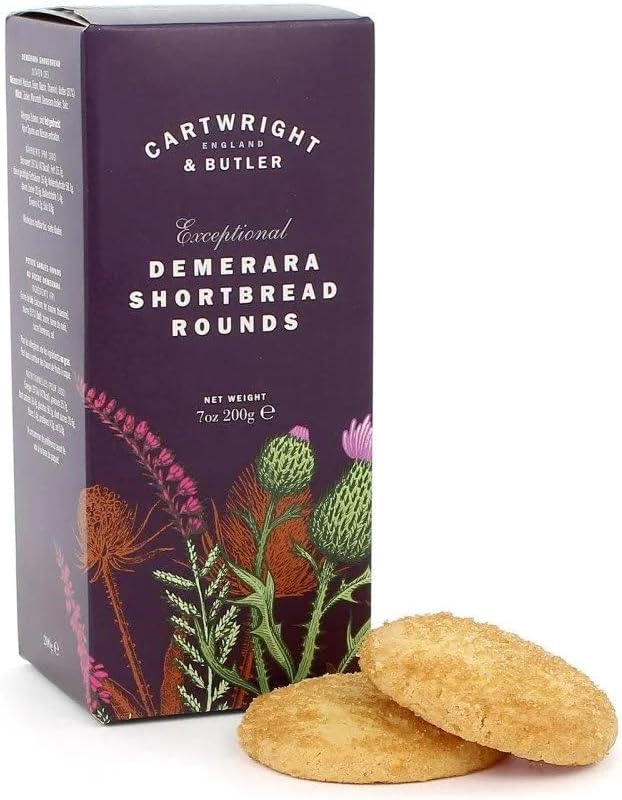 CARTWRIGHT & BUTLER Demerara Shortbread Rounds, 200 GR