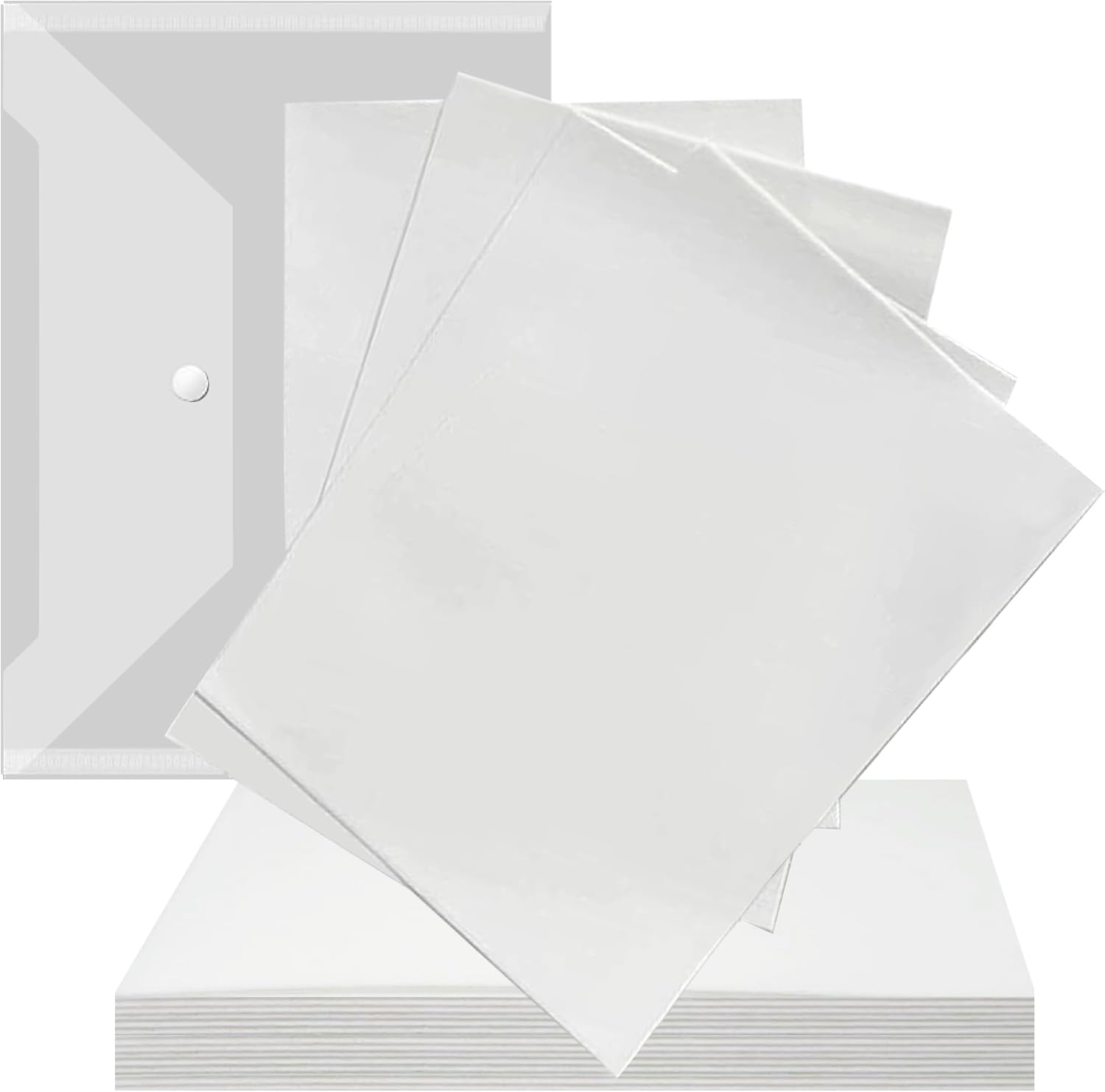 A4 Size 11.7"x 8.3" Edible Cake Transfer Paper,Pure White Flexible Edible Printer Wafer Paper,Sugar Sheets for Edible Printer,Cake Design Hand-painted Edible Icing Sheets