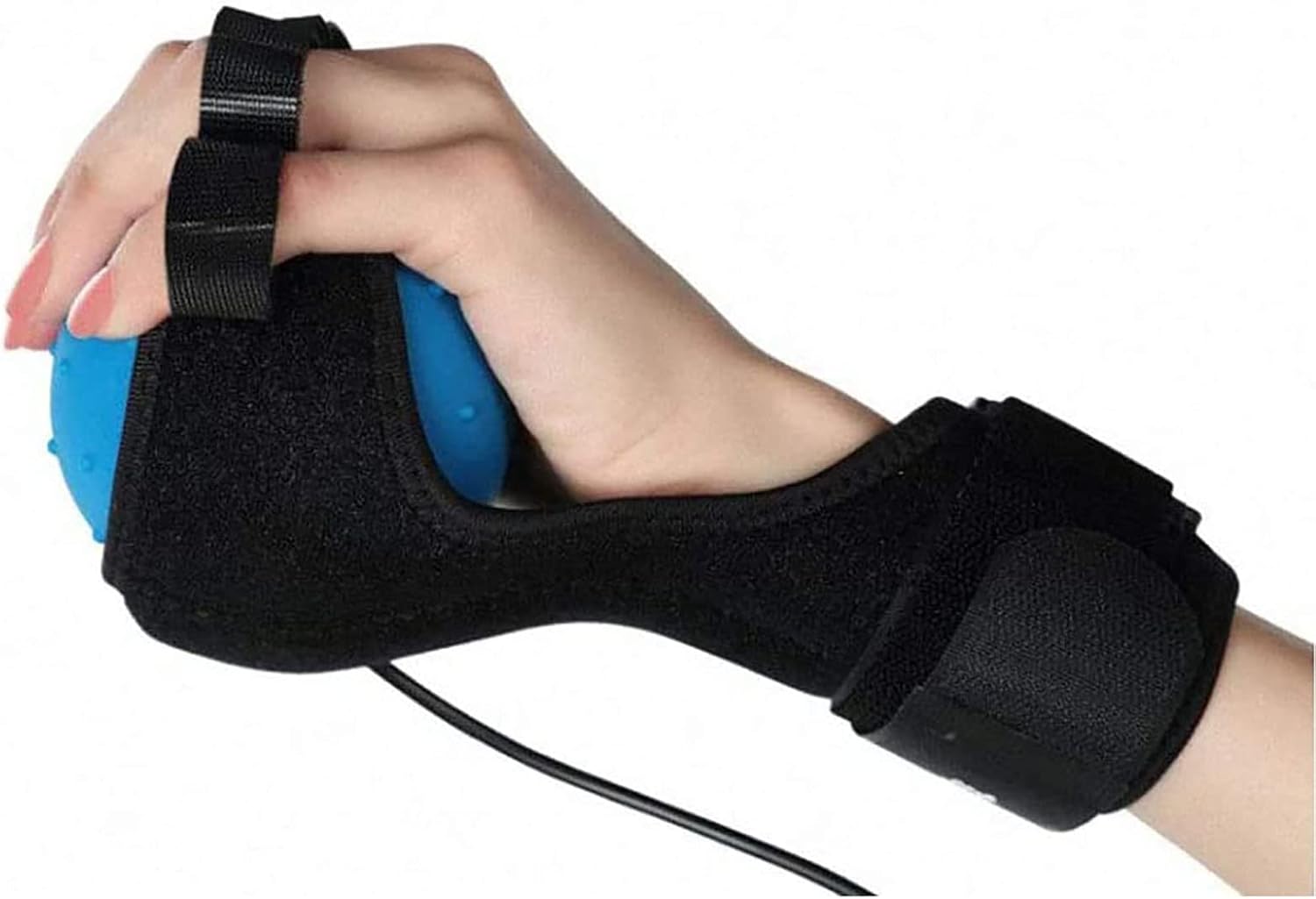 Electric Hot Compress Stroke Hemiplegia Fingers Recovery Massager, Infrared Therapy Ball Finger Massage Rehabilitation,Passive Training Finger Flexion Correction
