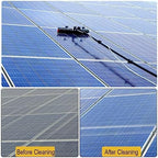 Solar Panel Cleaning Kit Water Fed, Water Fed Pole Brush for Solar Panels Cleaning The Roof, Solar Cleaning Tools for Glass Cleaning, Photovoltaic Cleaner, Solar Panel Cleaning.