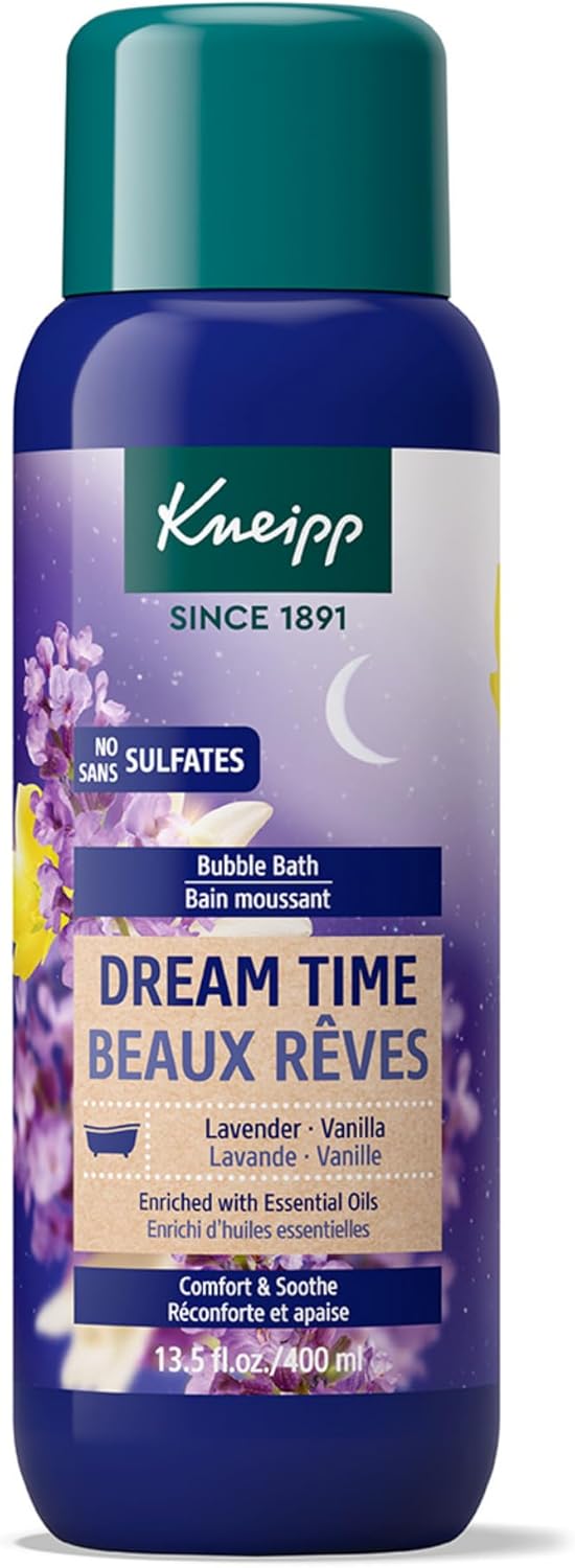 Kneipp Dream Time Lavender & Vanilla Aromatherapy Bubble Bath - Good for Unwinding Before Bed - Vegan - Sulfate Free - 13.5 fl oz - Up to Eight Baths