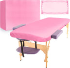 Mixweer 30 Pcs 39" x 87" Disposable Massage Table Sheets Fitted Non Woven Spa Bed Cover Bed Sheets Breathable Not Oil Proof Massage Table Protective Cover for Beauty Salon Facial Body(Pink)