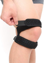 Comfort Anti Slip Compression Knitting Knee Sports Neoprene Knee Brace with Elastic Strap for Running Sports