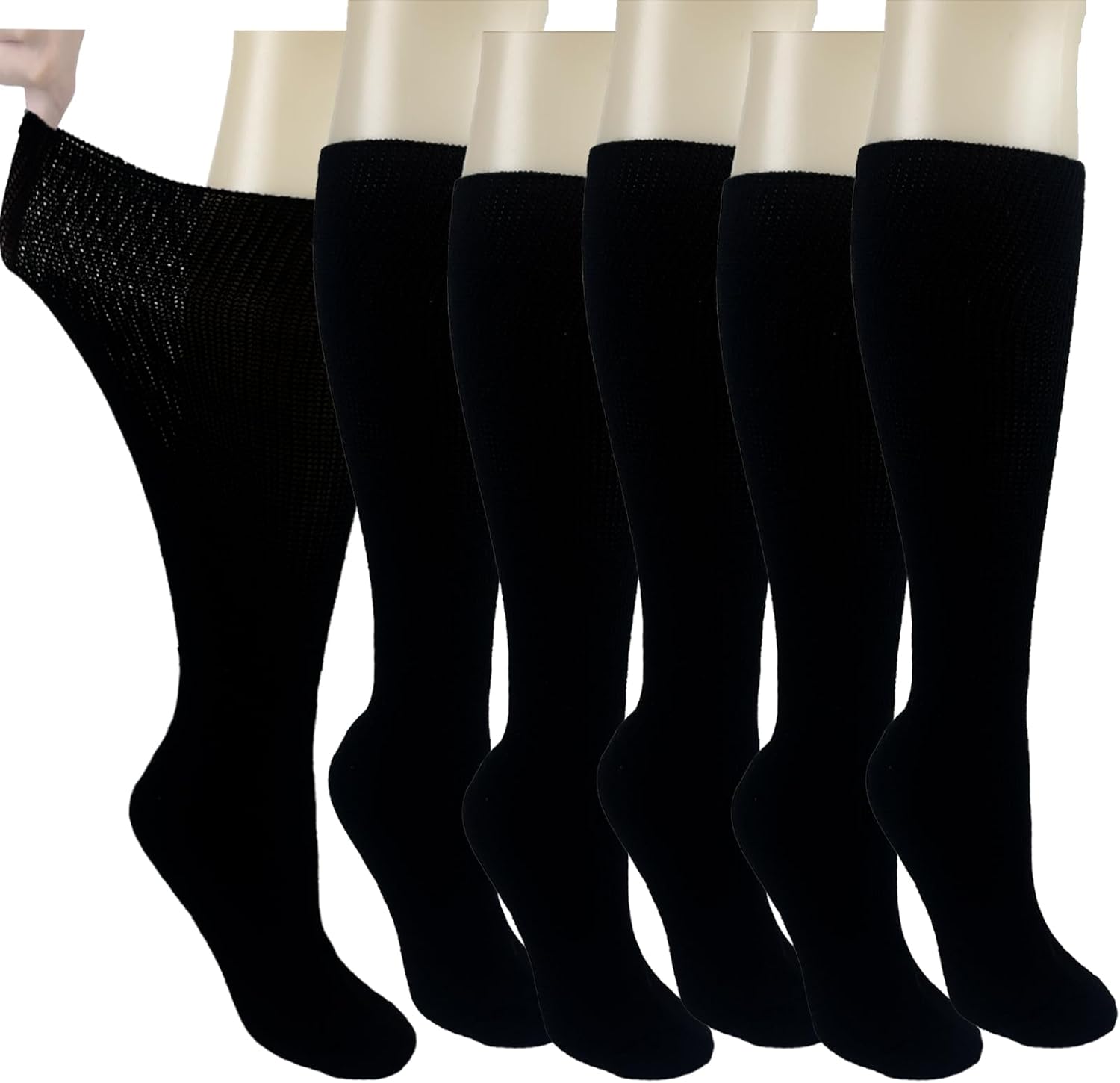 Diabetic Socks Extra Width Non Binding 3 Pairs Bariatric Sock Men Women Neuropathy Hospital Swollen Socks