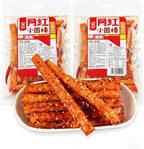 Fraunitsh Spicy Latiao Strips, 2 Pack Latio Sticks, Chinese Snacks, 辣条，大辣棒，62g/2.18oz per Pack