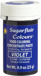 Sugarflair Food Coloring Concentrate Paste, 25 Grams Violet