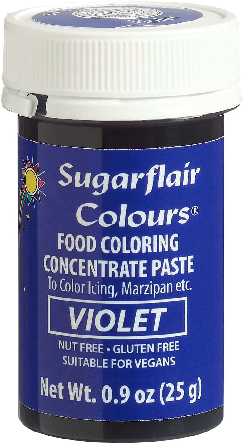 Sugarflair Food Coloring Concentrate Paste, 25 Grams Violet