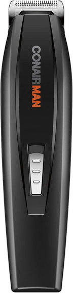 ConairMAN All-in-One Beard Trimmer for Men, Includes Nose and Ear Hair Trimmer, with 5-Position Comb Attachment, 4 piece Men's Grooming Kit, Battery Operated