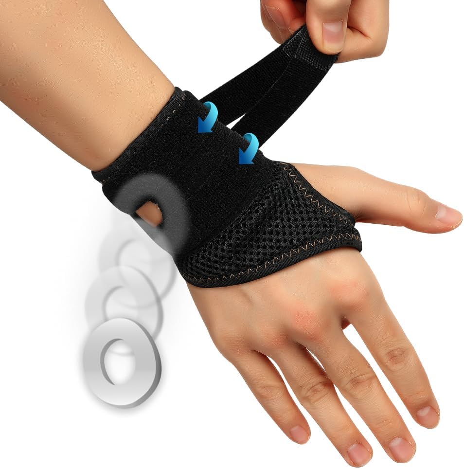 FITTOO Wrist Brace for TFCC Tears, Real Copper Infused TFCC Wrist Brace with Ring Pad for TFCC Tears, Ulnar Sided Wrist Pain, DRUJ Instability, Universal Size for Men & Women Right-L