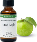 LorAnn Oils Super Strength Flavoring - Used For Candy Making, Flavoring, Baking, Hard Candy, & Flavor Oils - Bold, Natural Flavors 4X Stronger Than Extracts - Green Apple, 1 fl oz