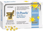 Pharma Nord D-Pearls 1000 iu (25 mcg) High Absorption Vitamin D3 - Daily Immune, Bone, & Muscle Support, Easy-to-Swallow Tiny Softgels in Organic Olive Oil, Non-GMO, Gluten-Free, 120 Count