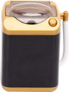 Mini Washing Machine,ANGGREK Cleansing Machine Children Toy Gift Electric Mini Washing Machine Cosmetic Tool (Golden)