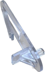 Shelf Support Clips Locking 5mm peg (Choose Your Shelf Thickness 1/2", 5/8", 3/4") Cabinet/Furniture/Shelf Clips/New/Replacement (10 Clear Locking Plastic Clips per Bag) by E.H.C. (3/4" Thick Shelf)