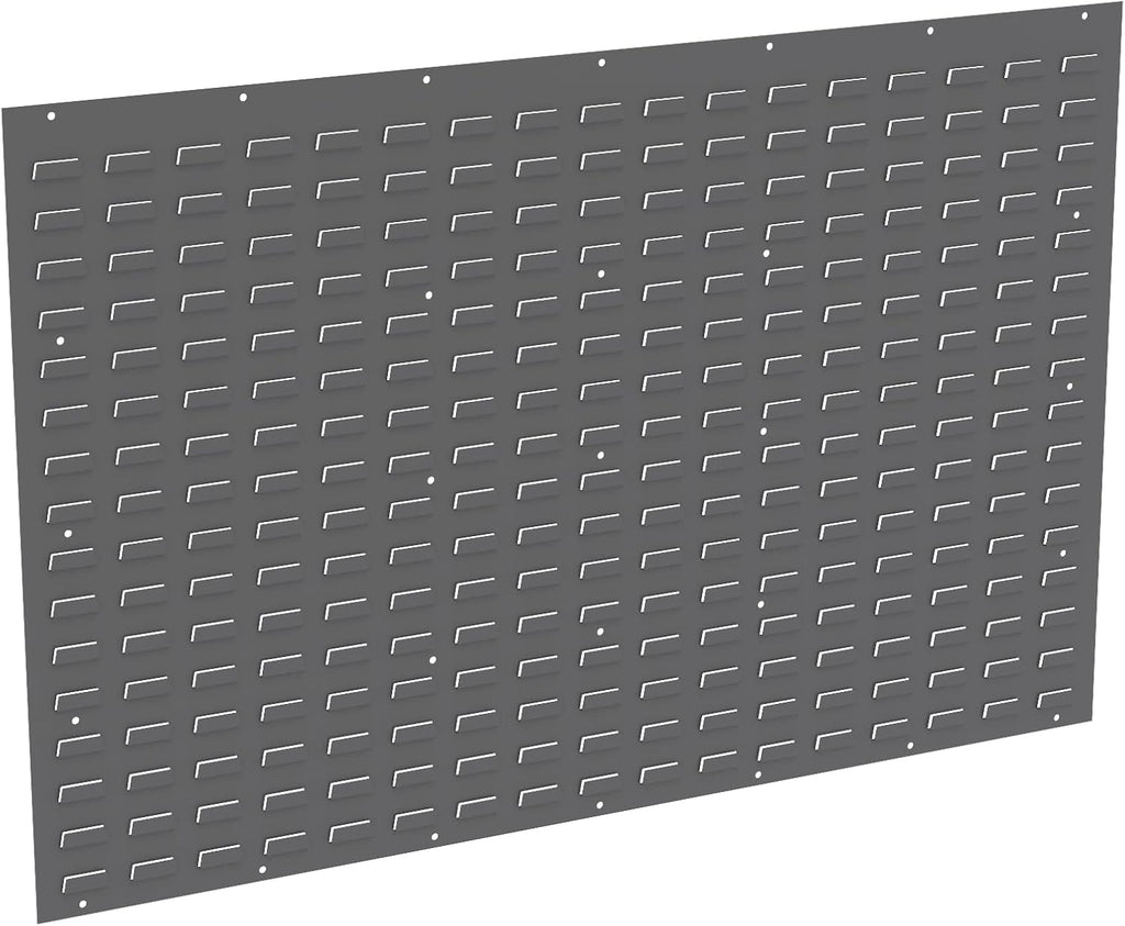 Akro-Mils 30655 Louvered Steel Wall Mount Panel Garage Organizer for Hanging AkroBin Storage Bins, 52-Inch W x 34-Inch H, Grey, Single