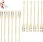 ZKENIRD 12 Pcs 2-in-1 Nasal Hair Cutter, Upgrade Double Sided Nose Hair Knife, 360° Nostril Hair Remover Tool, Nose Hair Trimmer for Men, Nasal Hair Cutter for Men Women, Soft Cleaning Brush (Cream)