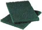 3M™ Scotch-Brite 86CC Heavy-Duty Scouring Pads, 6" x 9", Green, Pack of 10 Pads