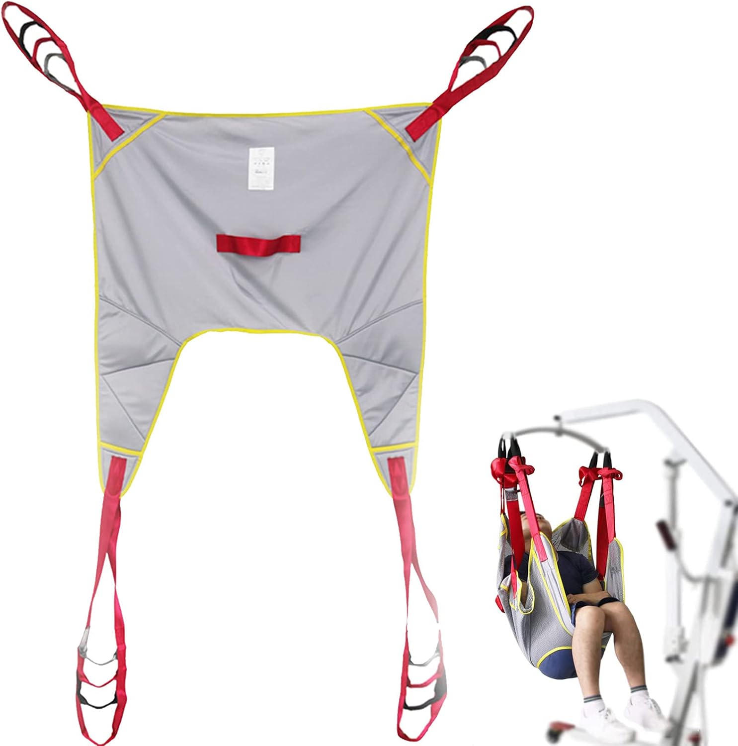 Medical Patient Lift Sling Toileting Lift Sling Stair Slide Board Transfer Divided Lift Sling,Patient Lift Toileting Sling for Shower Home Use,230kg/507 lb Weight Capacity,C