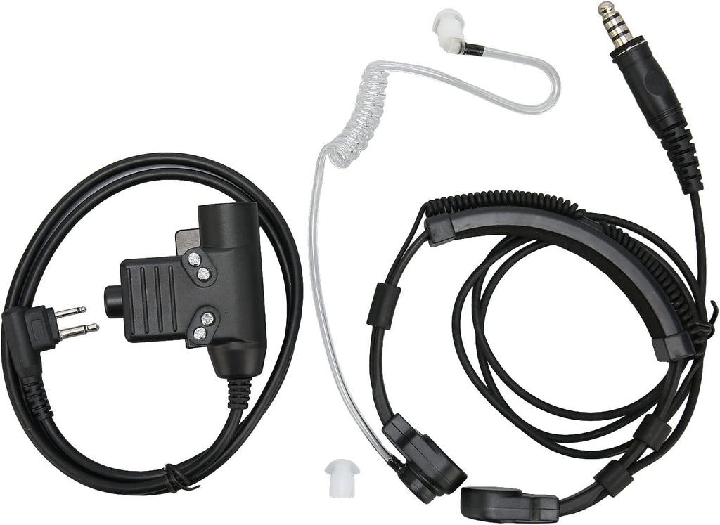 U94 PTT Adapter,U94 PTT System Military Adapter Push to Talk for Radio Throat Microphone Headset Coiled Walkie Talkie Earpiece with U94 PTT for XTN600 SV22C SU220 XV2600 XU260