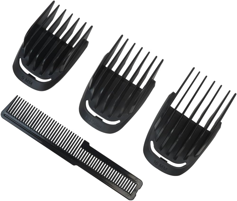 Trimmer Replacement 9mm 12mm 16mm Beard Stubble Hair Guide Guard Comb for Philips Norelco Multigroom MG3750 MG3760 MG5750 MG5760 MG7750 MG7770 MG7790 MG7791