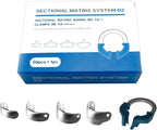 Dental Sectional Matrix System, Dental Sectional Contoured Matrices Refill Matrix Bands, Sectional Contoured Metal Matrices, Nickel Titanium Clamp Ring Resin Holder Clip Ring-D2