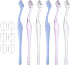 6 Pcs Eyebrow Razor for Women, Mini Eyebrow Razor Trimmer Small Face Razors Lip Hair Remover with Precision Cover Face Razors Eyebrows Shaver Shaving Removal Tool for Women Makeup FaceCare Tool