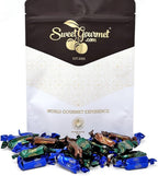 SweetGourmet Soft Toffees Assorted Candy Mix, Chocolate, Vanilla and Coconut Flavors, Individually Wrapped, 1 Pound