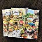 20-ct 13x13 Coffee Napkins - Bakery Decorative Napkins for Fall and Thanksgiving, Decoupage Design by Latte