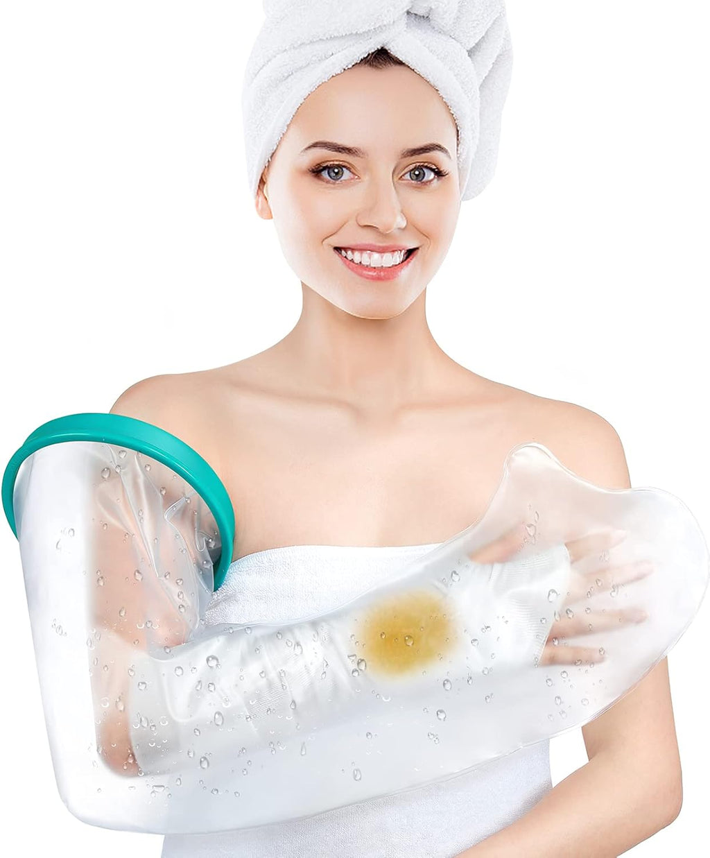 Cast Cover for Shower Arm Adult, Waterproof Cast Cover Full Arm Cast Protector for Shower Bath, Arm Cast and Bandage Cover for Broken Hands, Wrists, Wounds Burns