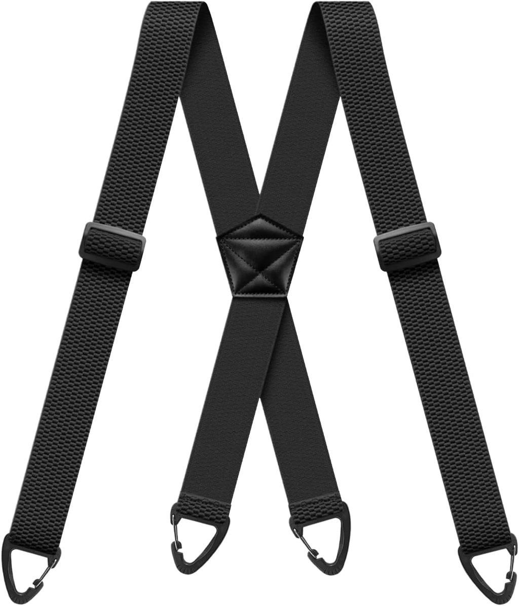 Hidden Suspenders for Men X Back Adjustable Elastic Men's Suspenders Under Clothes with 4 Snap Loop