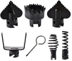 7Pcs Drain Cleaner Combination Cutter Head Set,16mm Manganese Steel Pipeline Dredging Machine Cutting Head for K400 Pipeline Dredging Machine, Pipe Cleaners, Drain Snake Drill Attachment