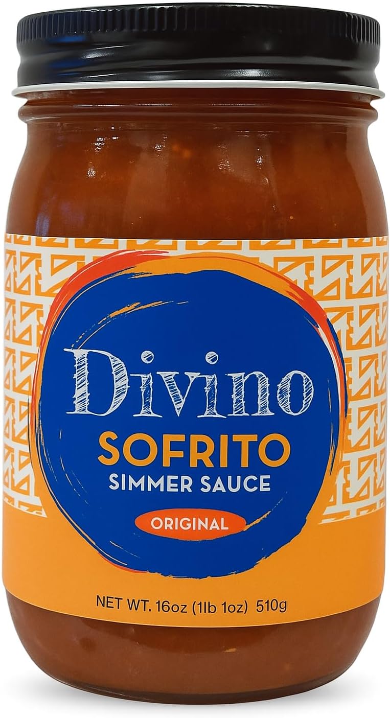 Divino Foods Sofrito Simmer Sauce – Latin Cooking Sauce & Marinade for Chicken, Rice & Meal Prep – Easy Dinner in Minutes, All Purpose Healthy Cooking Sauce