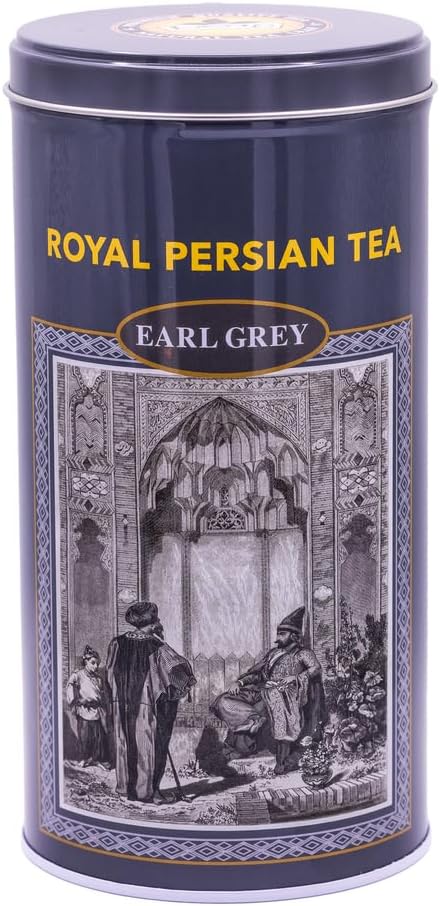 Royal Persian Tea Earl Grey Loose Leaf Ceylon Black Tea, Premium Ceylon Ceylon Tea with Real Bergamot Oil,12 oz (340g) Aromatic Citrus Flavor, Hot or Iced, Bold & Smooth